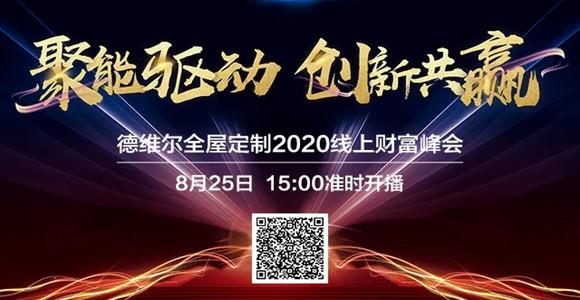 【聚能(néng)驱动,创新(xīn)共赢】8月25日 15:00德维尔線(xiàn)上财富峰会乘势再出发!